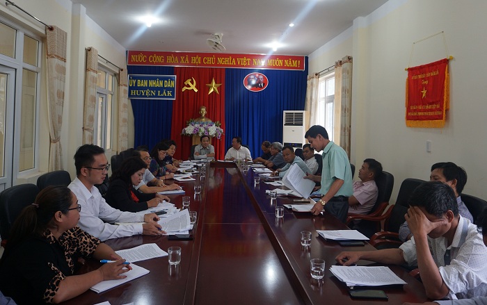 UBND huyện Lắk làm việc với đoàn giám sát của Ban Dân tộc HĐND tỉnh