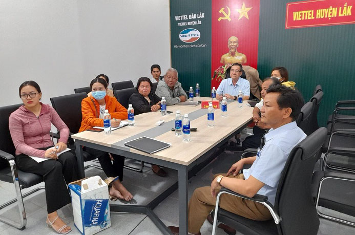 Hội nghị trực tuyến Tăng cường Công tác phòng, chống dịch COVID-19 trong tình hình mới, điểm cầu huyện Lắk