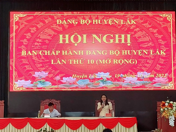 Hội nghị Ban chấp hành Đảng bộ huyện Lắk lần thứ 10