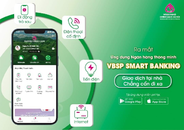 Phòng giao dịch Ngân hàng CSXH huyện Lắk triển khai dịch vụ Mobile Bangking tới khách hàng