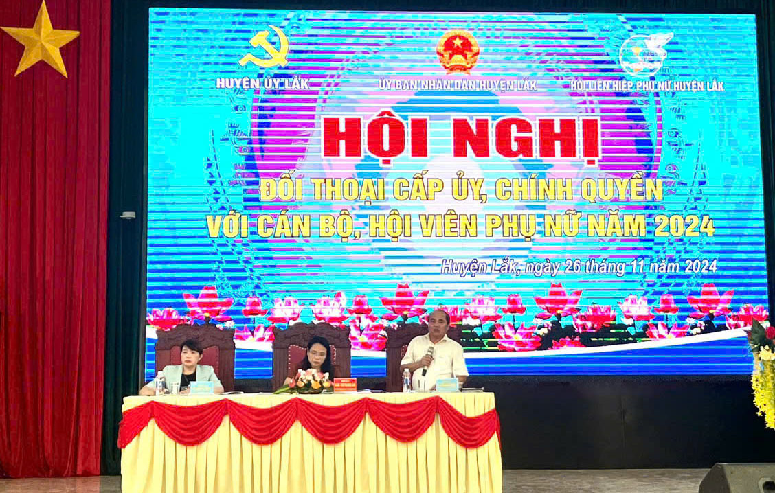Hội nghị Đối thoại cấp ủy chính quyền địa phương với cán bộ, hội viên phụ nữ